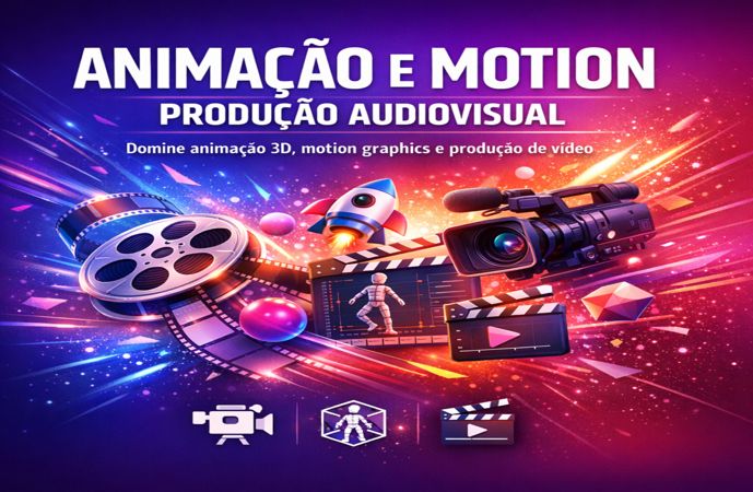 ANIMAÇÃO, MOTION E PRODUÇÃO AUDIOVISUAL